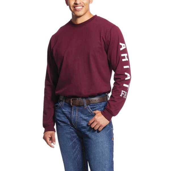 Ariat FR Roughneck Logo in Malbec